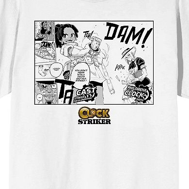 Men's Clock Striker Manga Page Graphic Tee