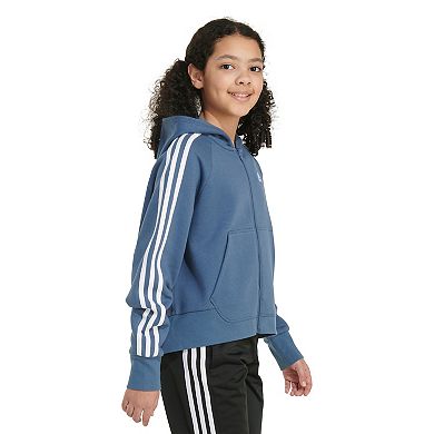 Girls 8-20 adidas 3-Stripe Zip-Up Fleece Hoodie