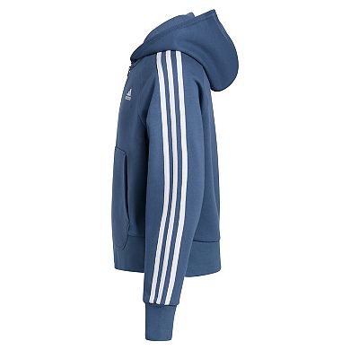 Girls 8-20 adidas 3-Stripe Zip-Up Fleece Hoodie