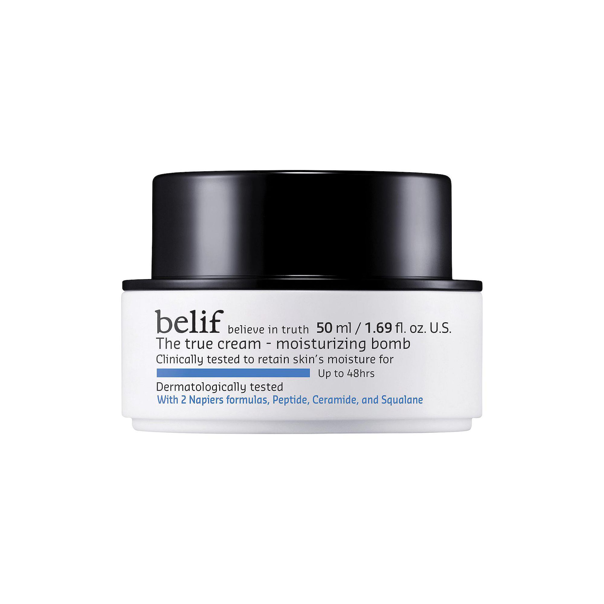 belif The True Cream Moisturizing Bomb with Peptide and Ceramide, Size: 3.3
