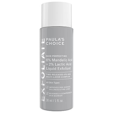 Mini Skin Perfecting 6% Mandelic Acid + 2% Lactic Acid Liquid Exfoliant