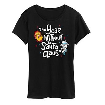 Women's The Year Without Santa Claus Heat Miser And Snow Miser Graphic Tee