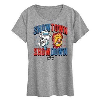 Women's The Year Without Santa Claus Snow Town Showdown Graphic Tee