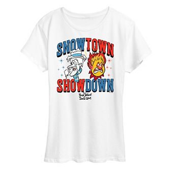 Women's The Year Without Santa Claus Snow Town Showdown Graphic Tee
