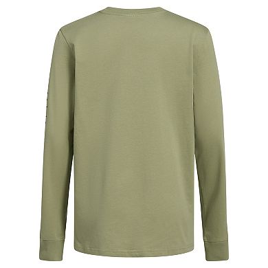 Boys 8-20 adidas Lineage Stack Long Sleeves Tee in Regular & Plus Size