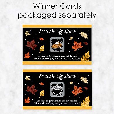 Big Dot Of Happiness Give Thanks - Thanksgiving Party Game Scratch Off Cards - 22 Count