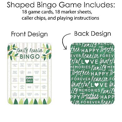 Big Dot Of Happiness Family Tree Reunion - Bingo Cards & Markers - Party Bingo Game - 18 Ct