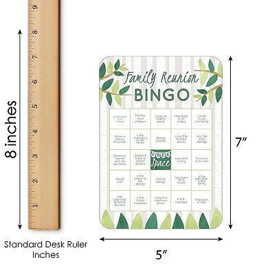 Big Dot Of Happiness Family Tree Reunion - Bingo Cards & Markers - Party Bingo Game - 18 Ct