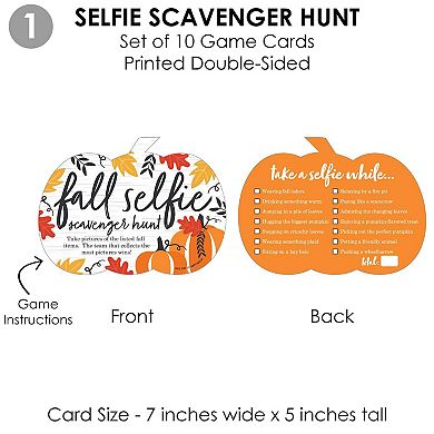 Big Dot Of Happiness Fall Pumpkin 4 Thanksgiving Party Games - 10 Cards Each Gamerific Bundle