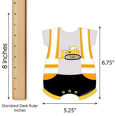 Big Dot Of Happiness Dig It - Construction Party Zone - Baby Shower Bingo Game - 18 Ct