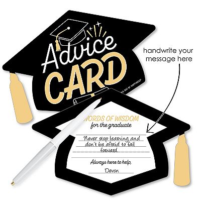 Big Dot Of Happiness Goodbye High School, Hello College Grad Party Advice  Cards Game 20 Ct