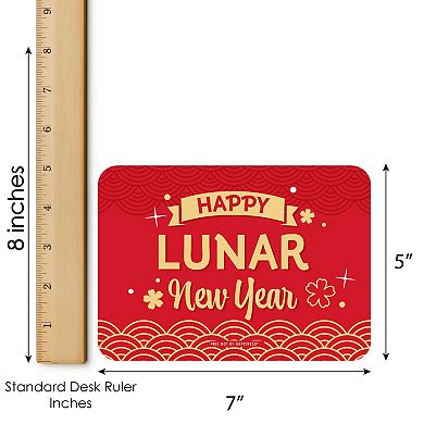 Big Dot Of Happiness Chinese Lanterns Picture Cards & Markers Lunar New Year Bingo Game 18 Ct