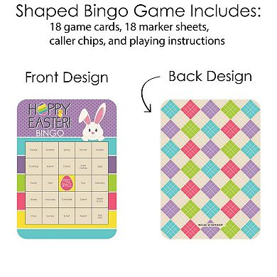 Big Dot Of Happiness Hippity Hoppity - Cards & Markers - Easter Bunny Party Bingo Game 18 Ct