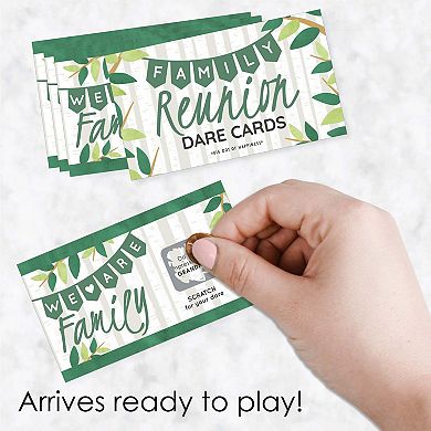 Big Dot Of Happiness Family Tree Reunion Gathering Party Game - Scratch Off Dare Cards 22 Ct