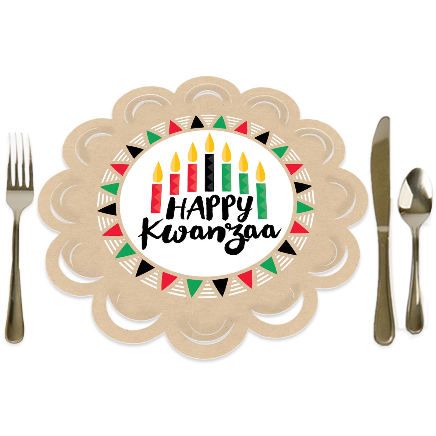  Big Dot of Happiness Happy Kwanzaa - Square Favor Gift