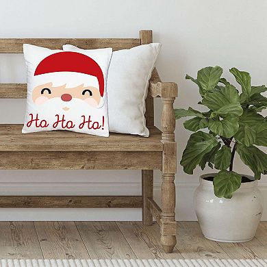 Big Dot Of Happiness Jolly Santa Claus Christmas Decor Cushion Case Throw Pillow Cover 16x16"