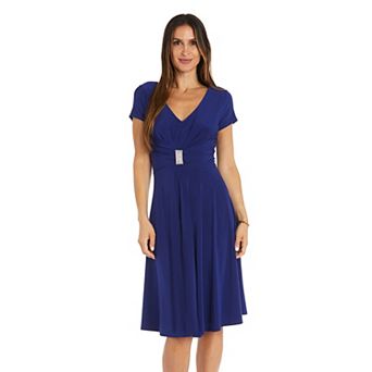 Women's R&M Richards Sculpt Waist Fit And Flare Dress