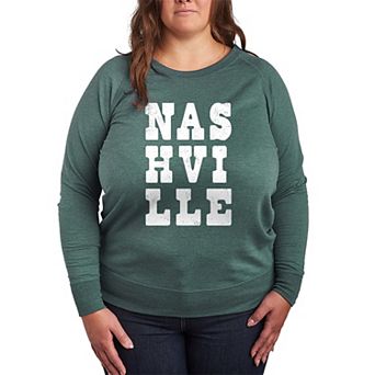 Plus Size Nashville French Terry Long Sleeve Tee