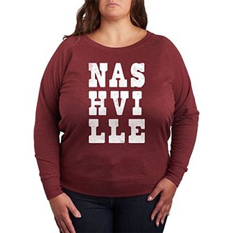 Plus Size Nashville French Terry Long Sleeve Tee