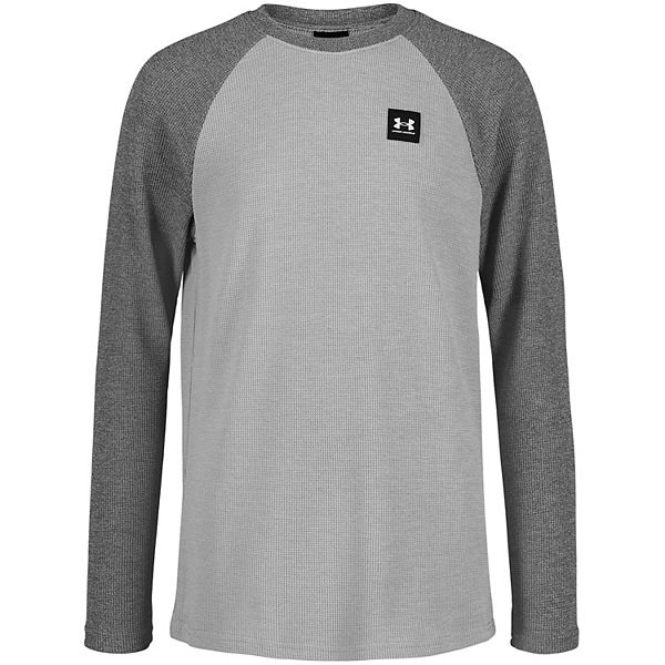 Boys 8-20 Under Armour UA Raglan Thermal Tee - Gray (SMALL)