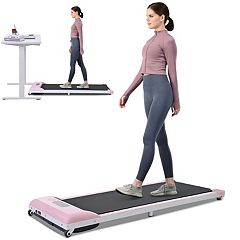 Treadmills for Home, Under Desk Treadmill Walking Pad Treadmill with Audio  Speakers, Slim & Portable Treadmill with Remote & Dual LED Display, Office