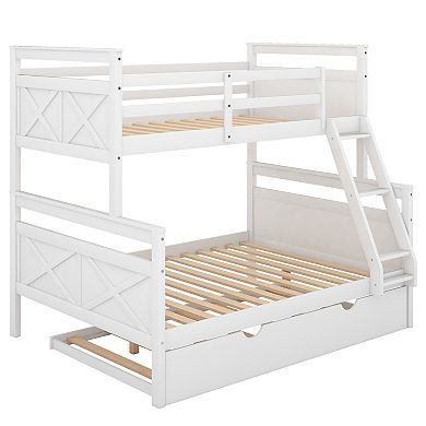 Merax Twin over Full Bunk Bed with Ladder