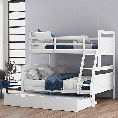 Merax Twin over Full Bunk Bed with Ladder