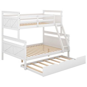 Merax Twin over Full Bunk Bed with Ladder