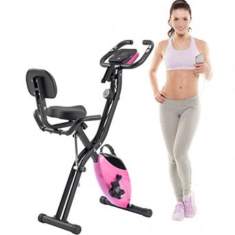 Merax Folding Exercise Bike, Fitness Upright and Recumbent X-Bike