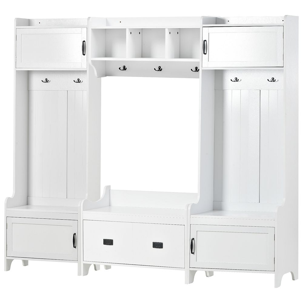 Merax Modern Style 4-in-1 Multiple Functions Hallway Coat Rack