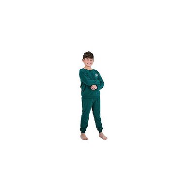 Sleep On It Boys 2-Piece Velour Pajama Top and Pajama Pants Set - Toddler