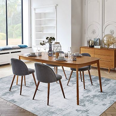 Garvee Machine Washable Indoor Modern Abstract Area & Throw Rug