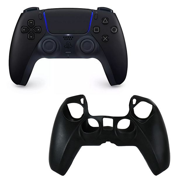 DualSense Controller in Black with Silicone Sleeve