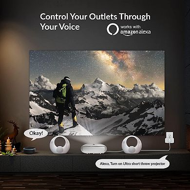 Wi-fi Socket Voice Control Plug, Smart Home Wifi Outlet Compatible With Alexa