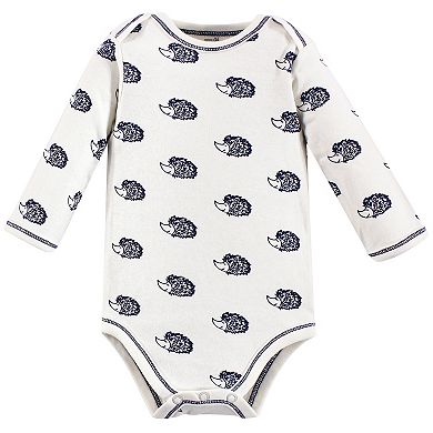 Baby Boy Organic Cotton Long-Sleeve Bodysuits 3pk