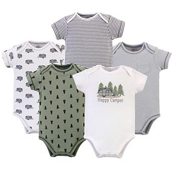 Baby Boy Organic Cotton Bodysuits 5 pk