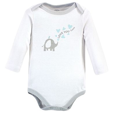 Baby Boy Cotton Long-Sleeve Bodysuits 5pk