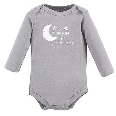 Baby Boy Cotton Long-Sleeve Bodysuits 5pk