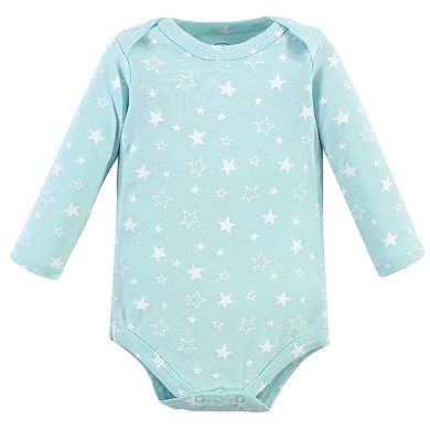 Baby Boy Cotton Long-Sleeve Bodysuits 5pk
