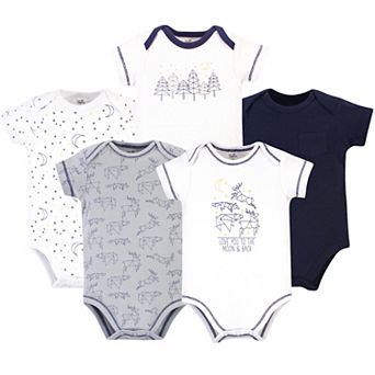 Baby Boy Organic Cotton Bodysuits 5 pk