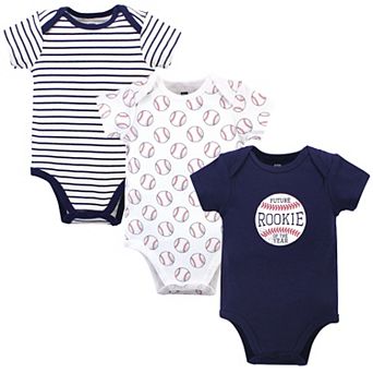 Infant Boy Cotton Bodysuits 3 pk