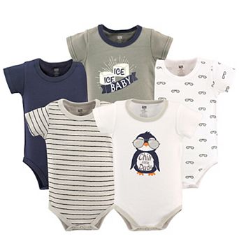 Infant Boy Cotton Bodysuits 5 pk