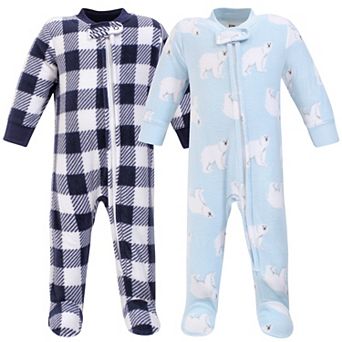 Infant Boy Fleece Zipper Sleep And Play 2 pk