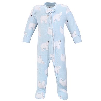 Infant Boy Fleece Zipper Sleep And Play 2pk