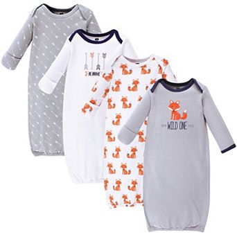 Infant Boy Cotton Long-sleeve Gowns 4 pk
