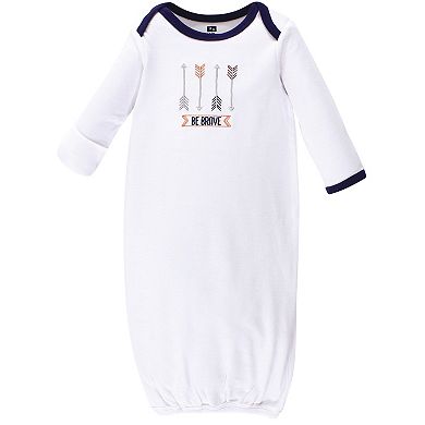 Infant Boy Cotton Long-sleeve Gowns 4pk