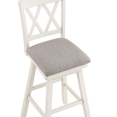 Brookline 42.5 in. High Back Wood 29 in. Bar Stool