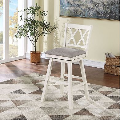 Brookline 42.5 in. High Back Wood 29 in. Bar Stool