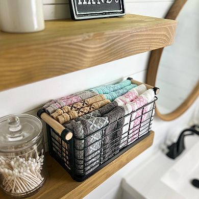 Textile Multicolor Plaid Turkish Cotton Washcloths (Set of 10)