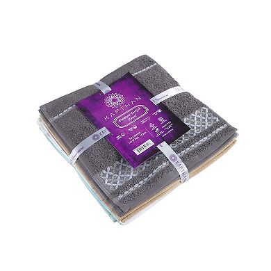 Textile Multicolor Plaid Turkish Cotton Washcloths (Set of 10)